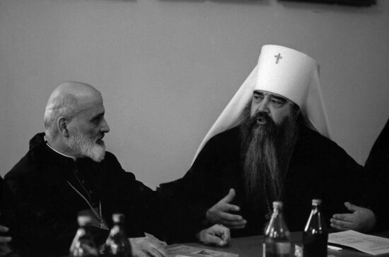 Maronite Catholic patriarch Nasrallah Boutros Sfeir visits USSR