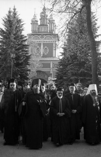 Maronite Catholic patriarch Nasrallah Boutros Sfeir visits USSR