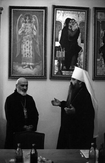Maronite Catholic patriarch Nasrallah Boutros Sfeir visits USSR