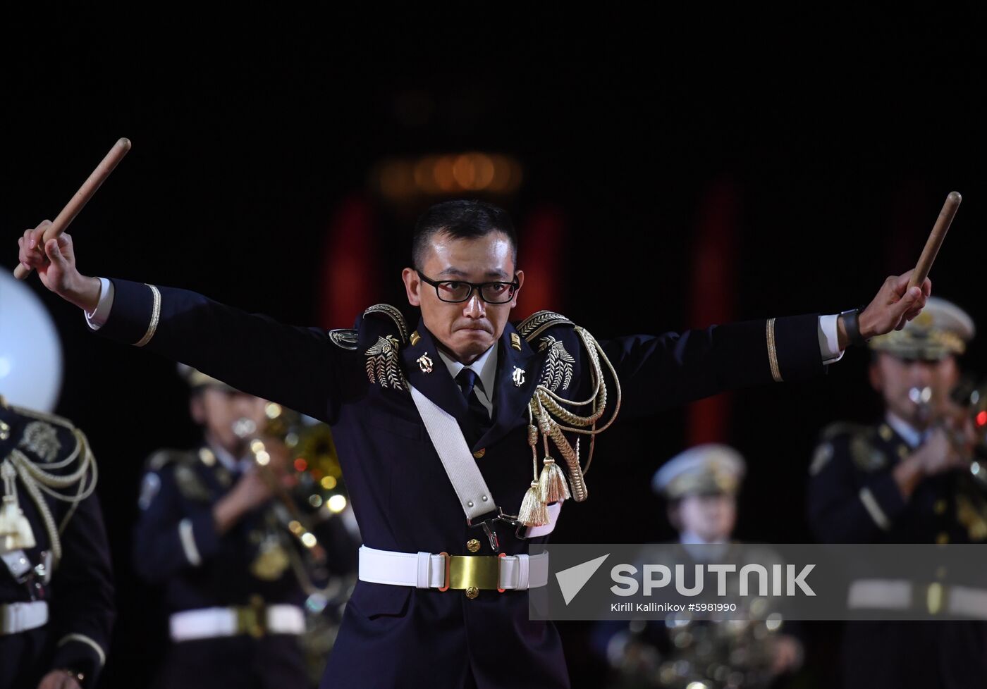 Russia Spasskaya Tower Festival Rehearsal