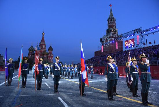 Russia Spasskaya Tower Festival Rehearsal