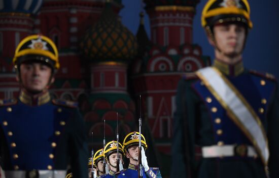 Russia Spasskaya Tower Festival Rehearsal