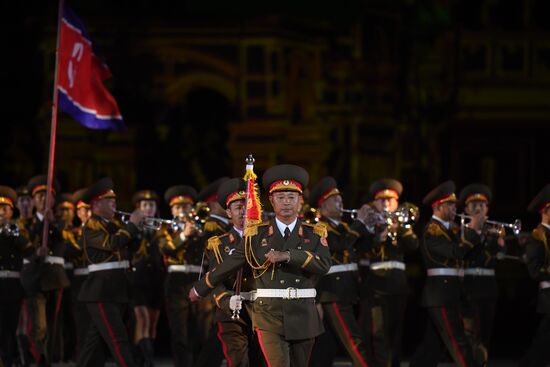 Russia Spasskaya Tower Festival Rehearsal