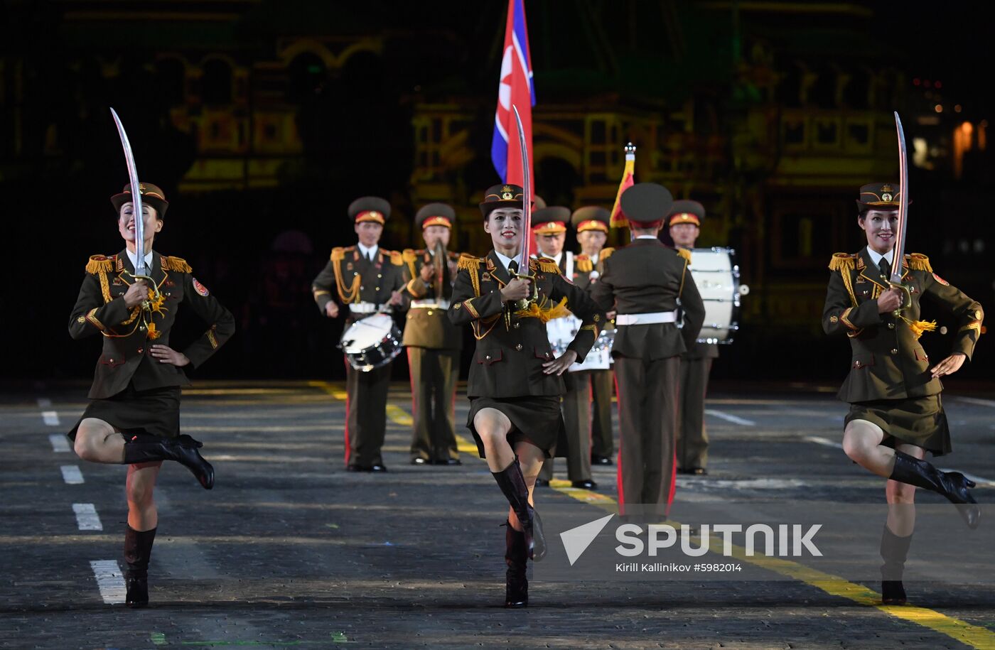 Russia Spasskaya Tower Festival Rehearsal