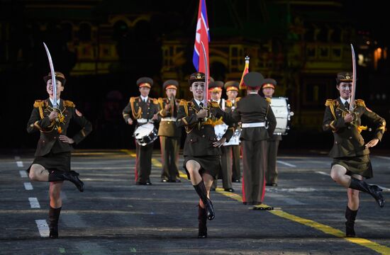 Russia Spasskaya Tower Festival Rehearsal