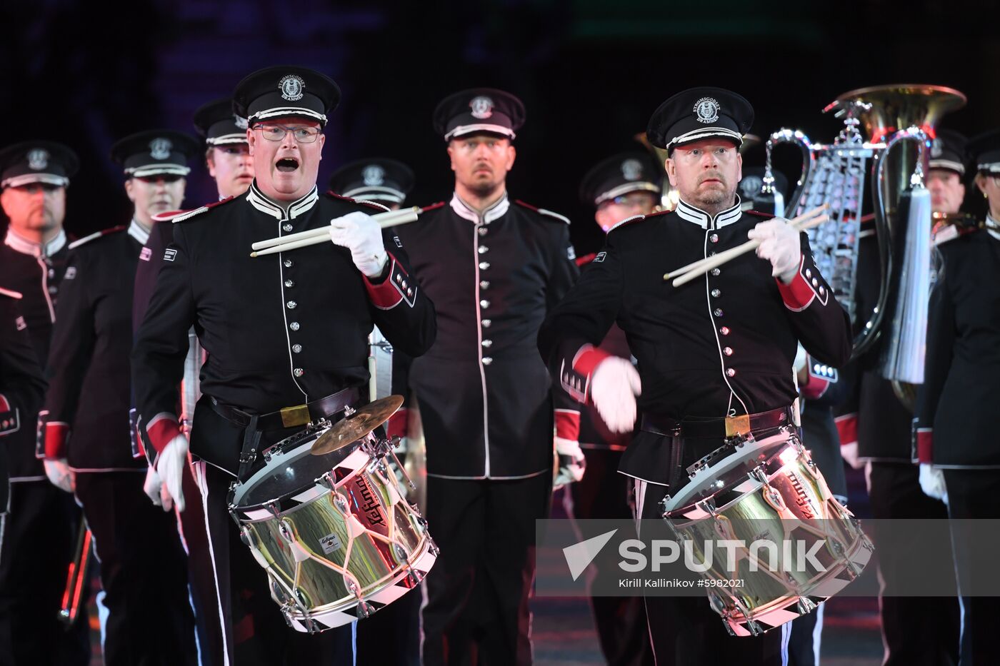 Russia Spasskaya Tower Festival Rehearsal