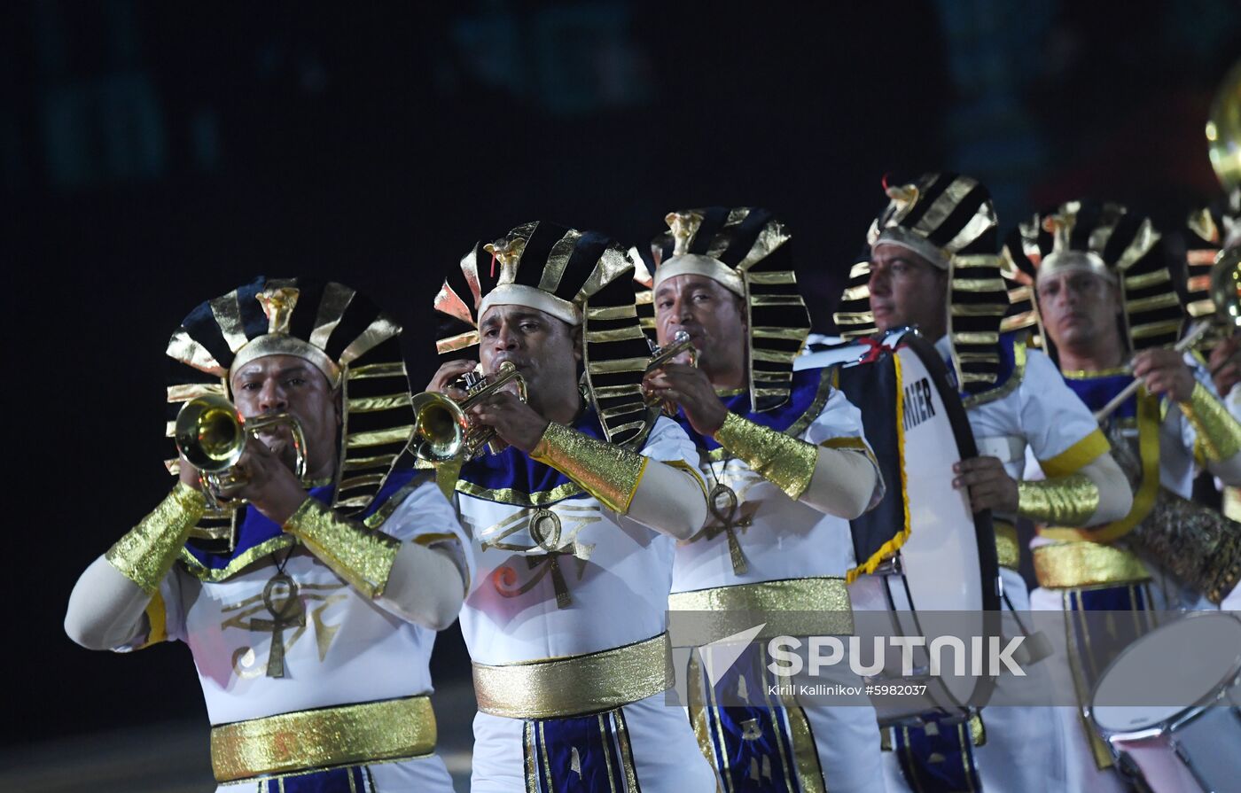 Russia Spasskaya Tower Festival Rehearsal