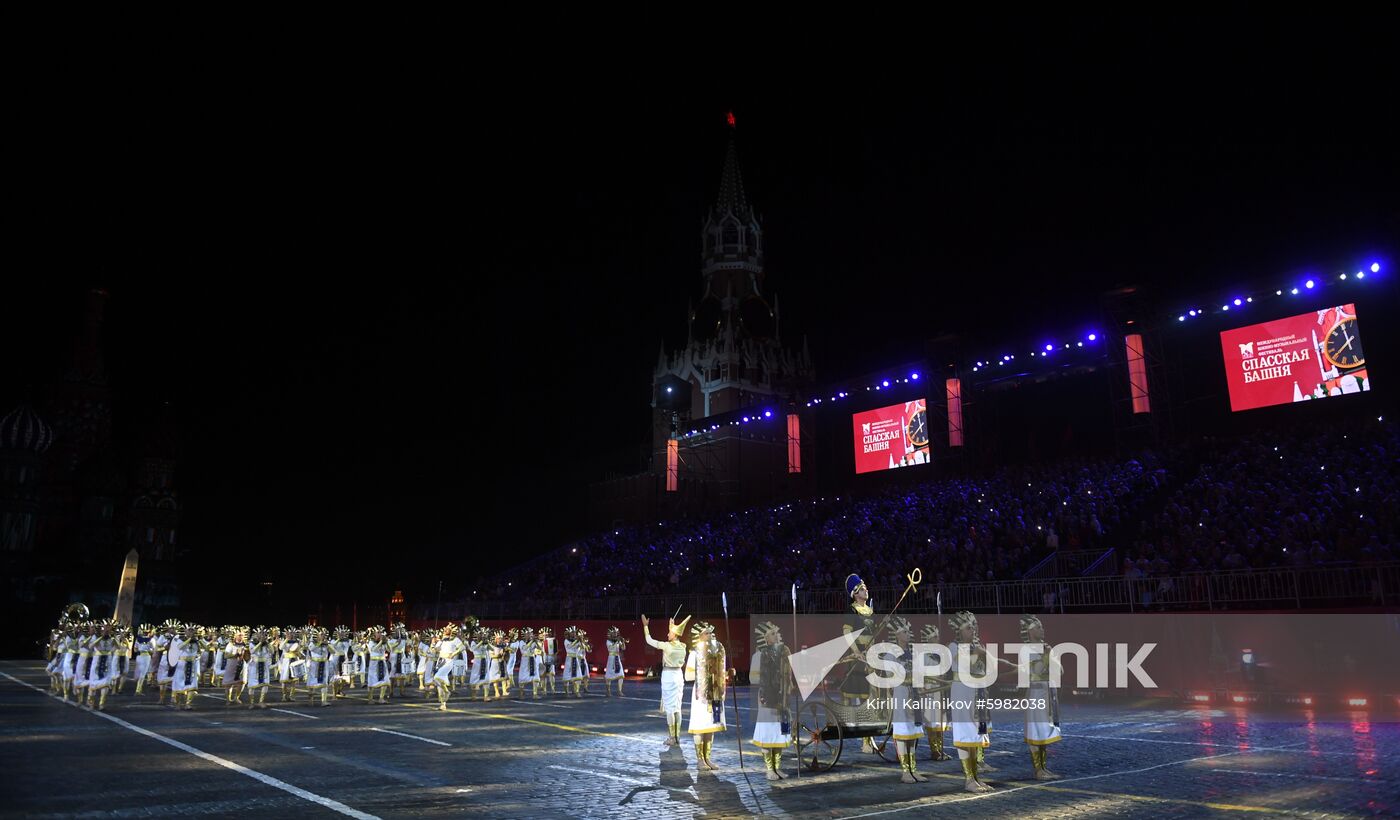 Russia Spasskaya Tower Festival Rehearsal