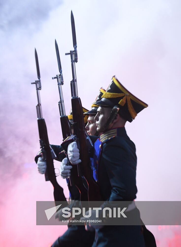 Russia Spasskaya Tower Festival Rehearsal