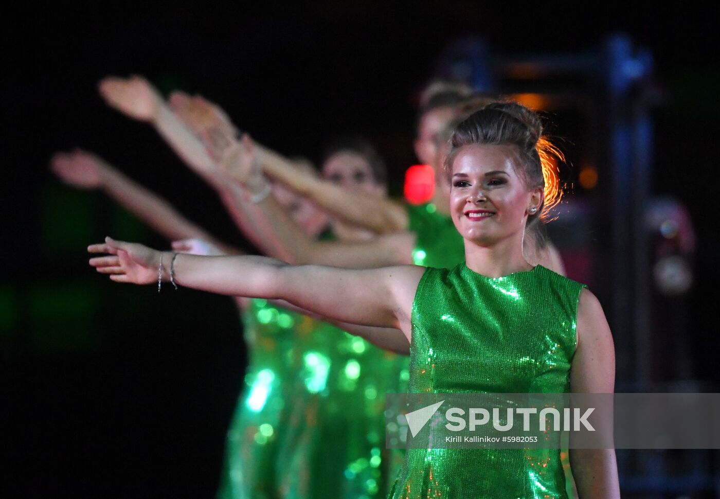 Russia Spasskaya Tower Festival Rehearsal