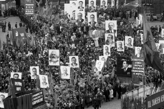 May 1 demonstration of working people in Moscow