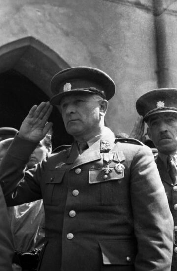 Minister of National Defense of Czechoslovakia Ludvik Svoboda