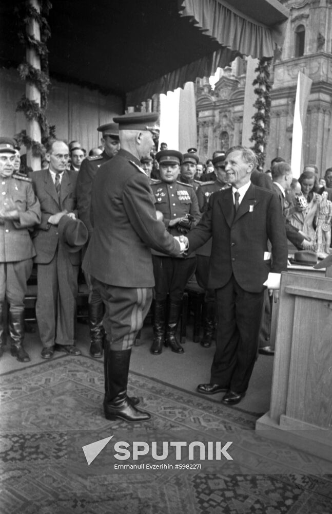 Marshall Ivan Konev, honorary citizen of Prague