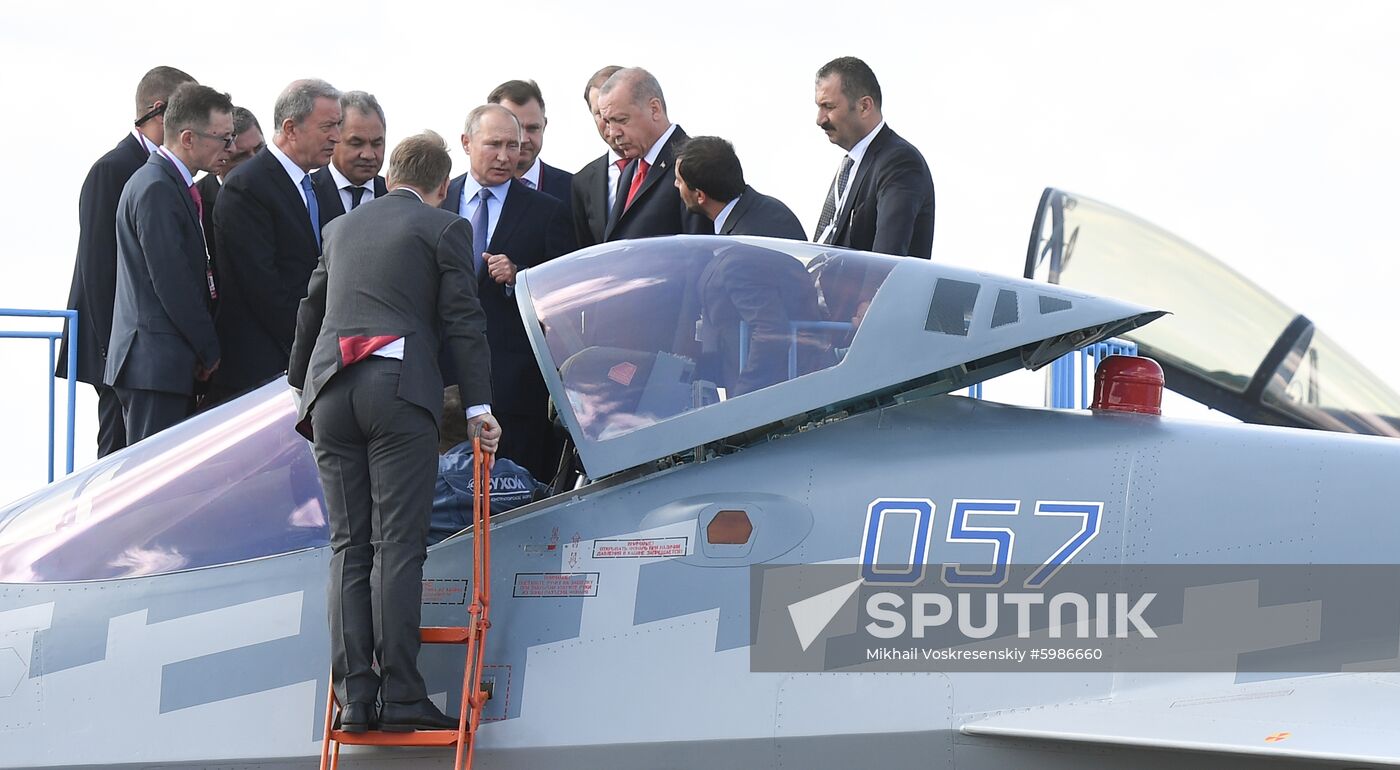 Russia MAKS Air Show Putin Erdogan