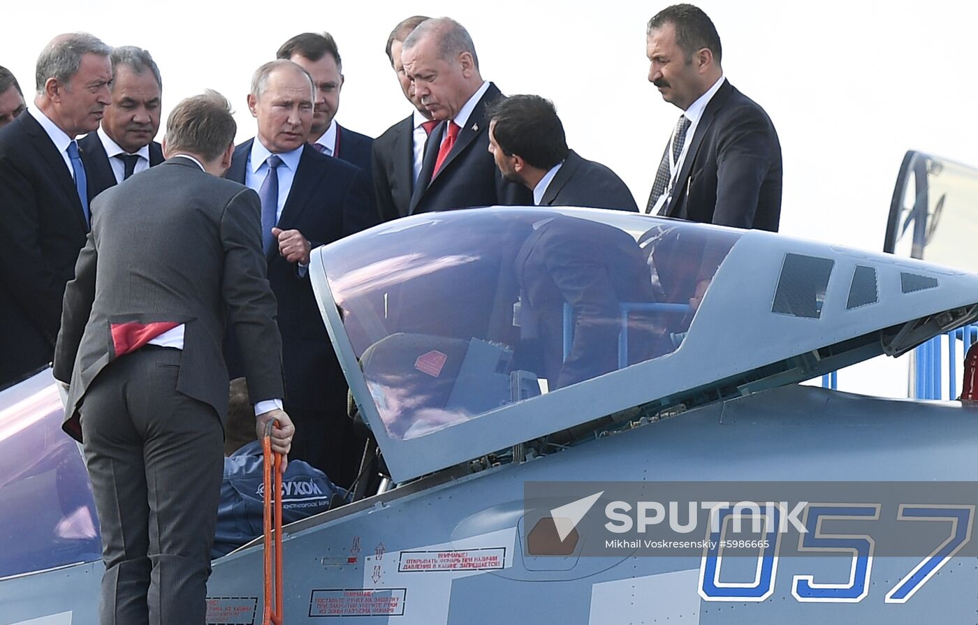 Russia MAKS Air Show Putin Erdogan