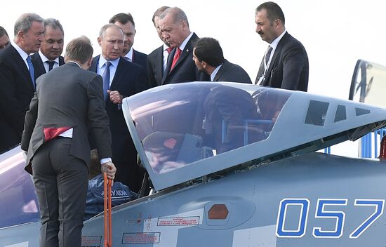 Russia MAKS Air Show Putin Erdogan