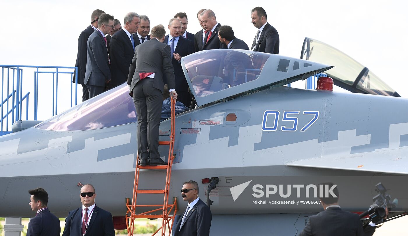 Russia MAKS Air Show Putin Erdogan