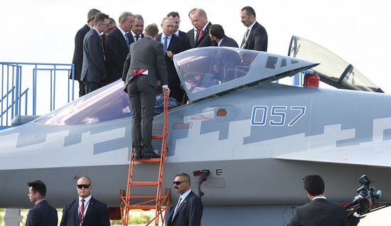 Russia MAKS Air Show Putin Erdogan