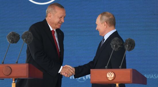 Russia MAKS Air Show Putin Erdogan