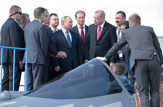 Russia MAKS Air Show Putin Erdogan