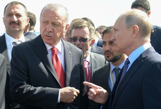 Russia MAKS Air Show Putin Erdogan