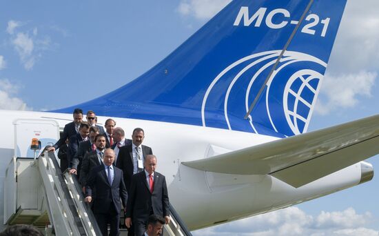 Russia MAKS Air Show Putin Erdogan
