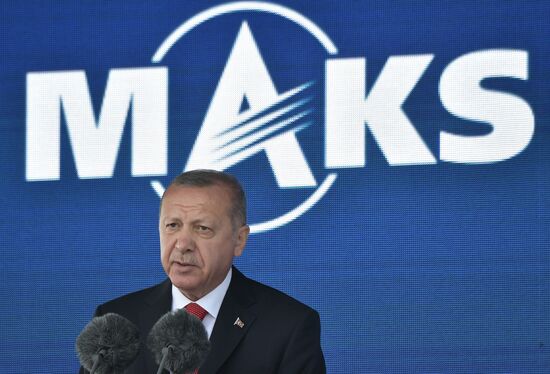 Russia MAKS Air Show Putin Erdogan