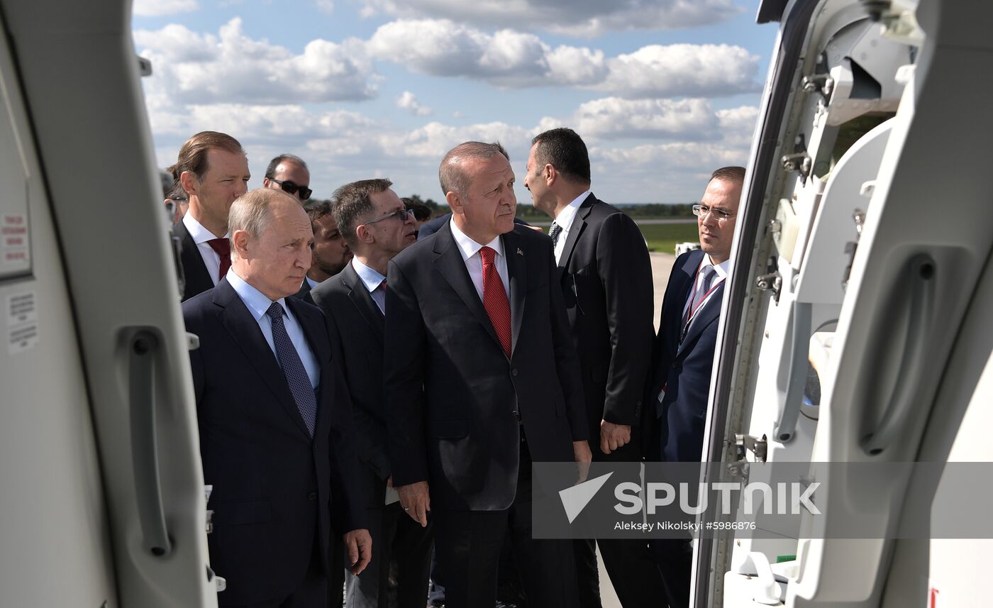 Russia MAKS Air Show Putin Erdogan