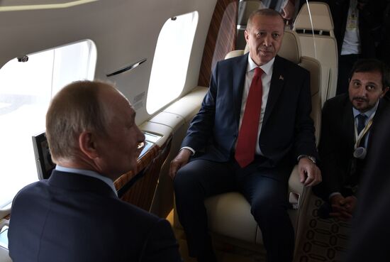 Russia MAKS Air Show Putin Erdogan