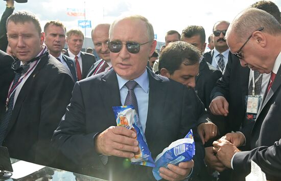 Russia MAKS Air Show Putin Erdogan