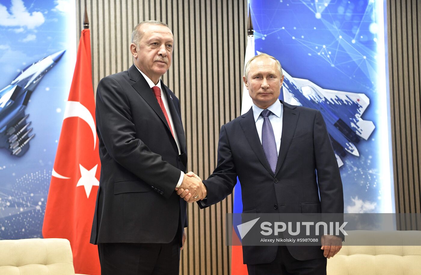 Russia MAKS Air Show Putin Erdogan