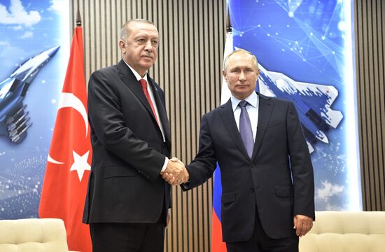 Russia MAKS Air Show Putin Erdogan