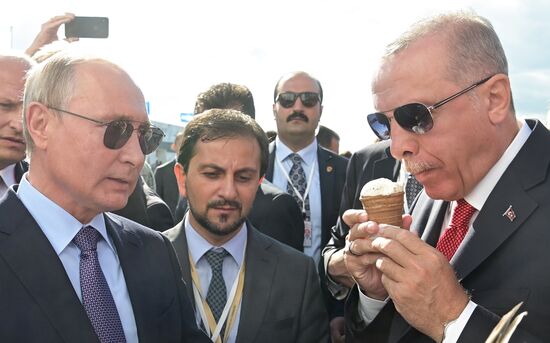 Russia MAKS Air Show Putin Erdogan