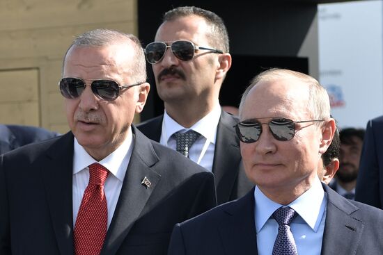 Russia MAKS Air Show Putin Erdogan