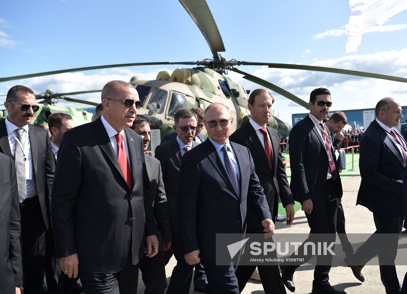 Russia MAKS Air Show Putin Erdogan