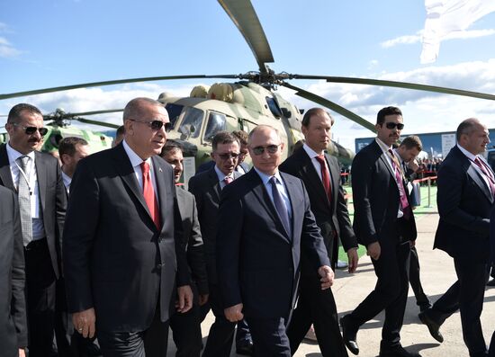Russia MAKS Air Show Putin Erdogan