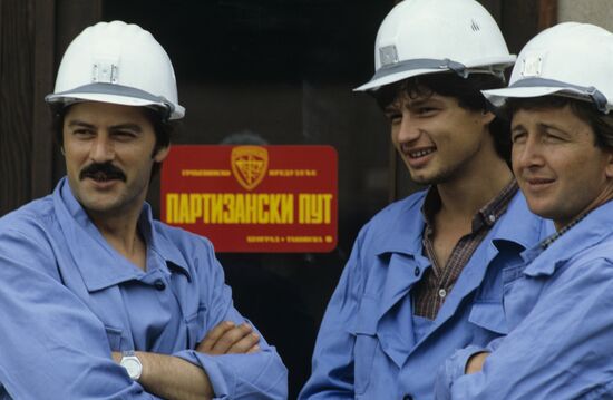 Partisan Road Yugoslavian construction team