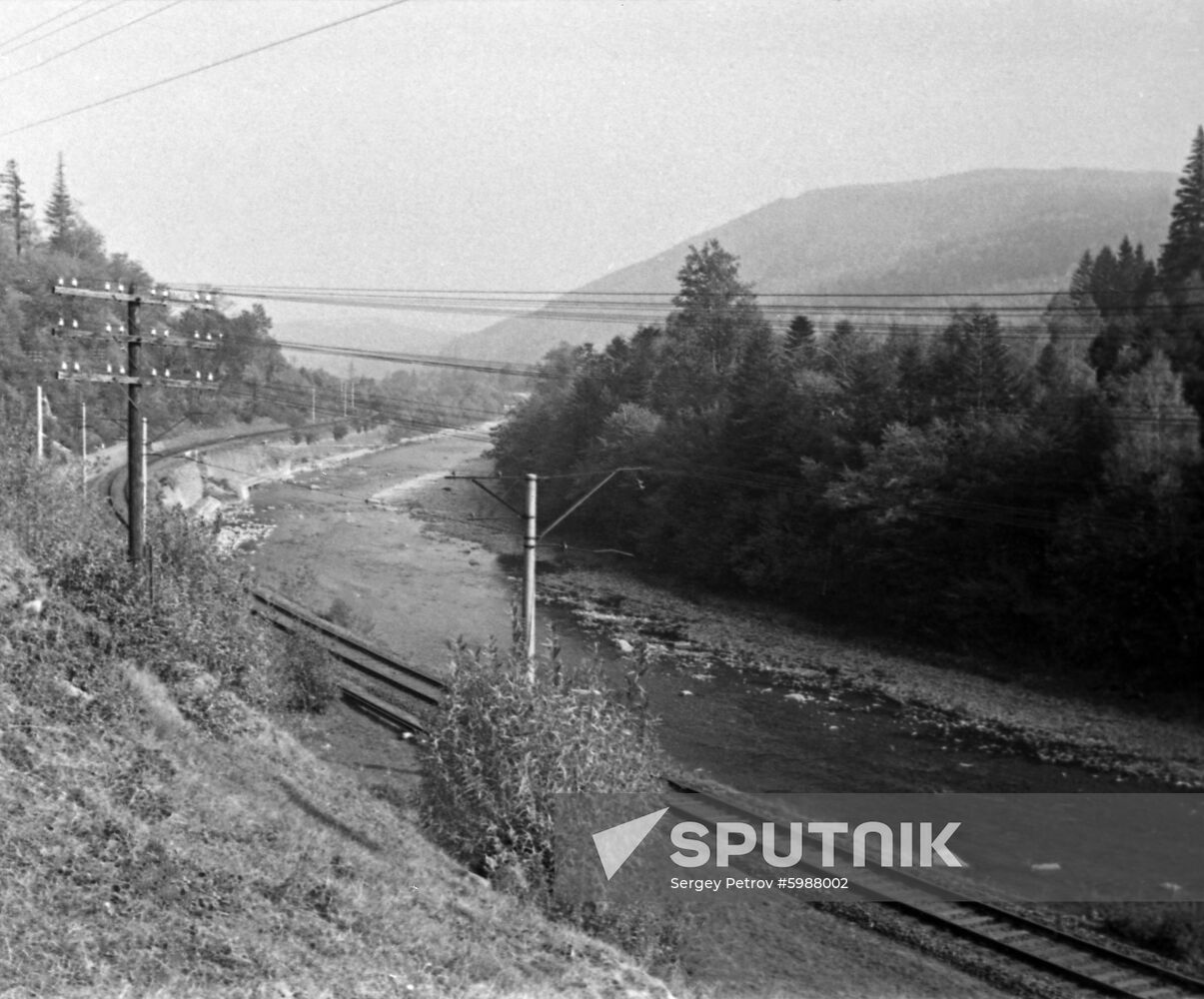 Section of Lvov - Prague railway