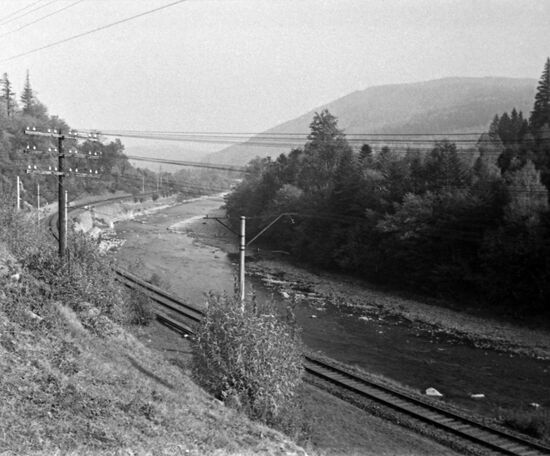 Section of Lvov - Prague railway