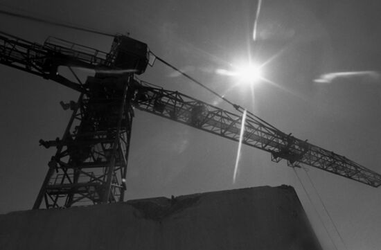 Construction site in Moscow