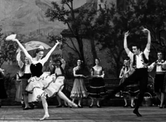 Ballet dancers Maya Plisetskaya and Maris Liepa
