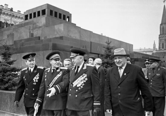 War veterans on Red Square