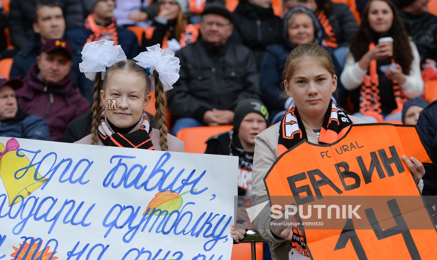 Russia Soccer Premier-League Ural - Krasnodar