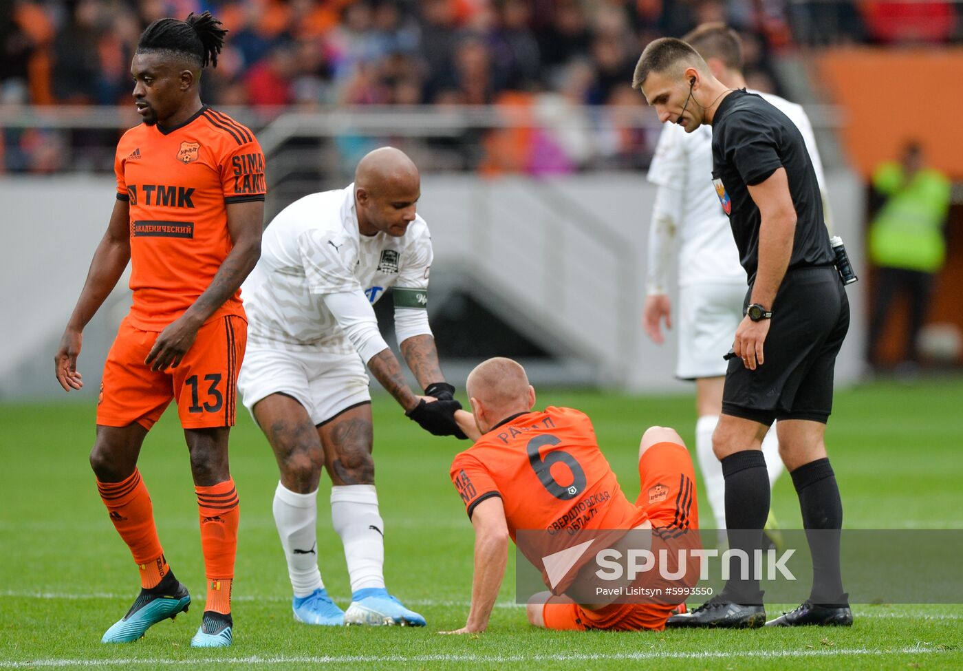 Russia Soccer Premier-League Ural - Krasnodar