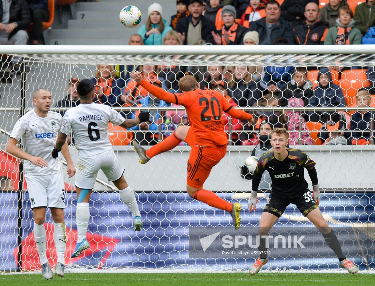 Russia Soccer Premier-League Ural - Krasnodar