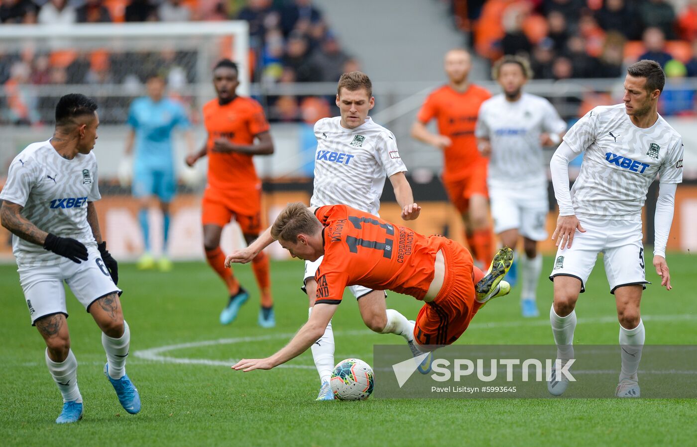 Russia Soccer Premier-League Ural - Krasnodar