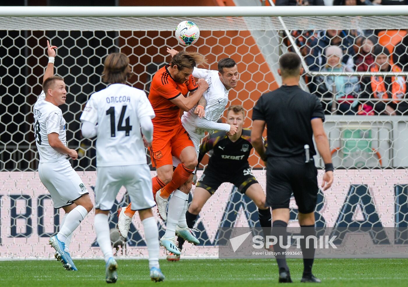Russia Soccer Premier-League Ural - Krasnodar