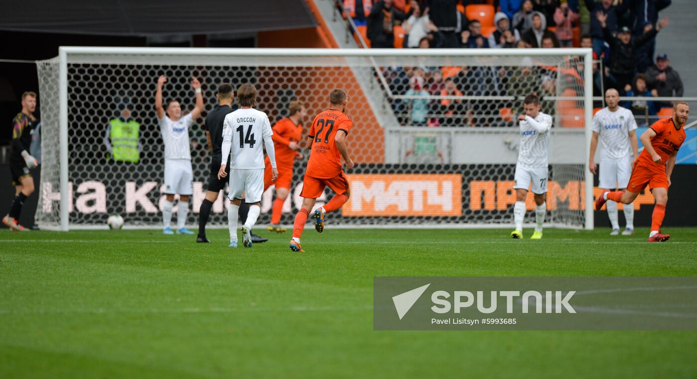Russia Soccer Premier-League Ural - Krasnodar