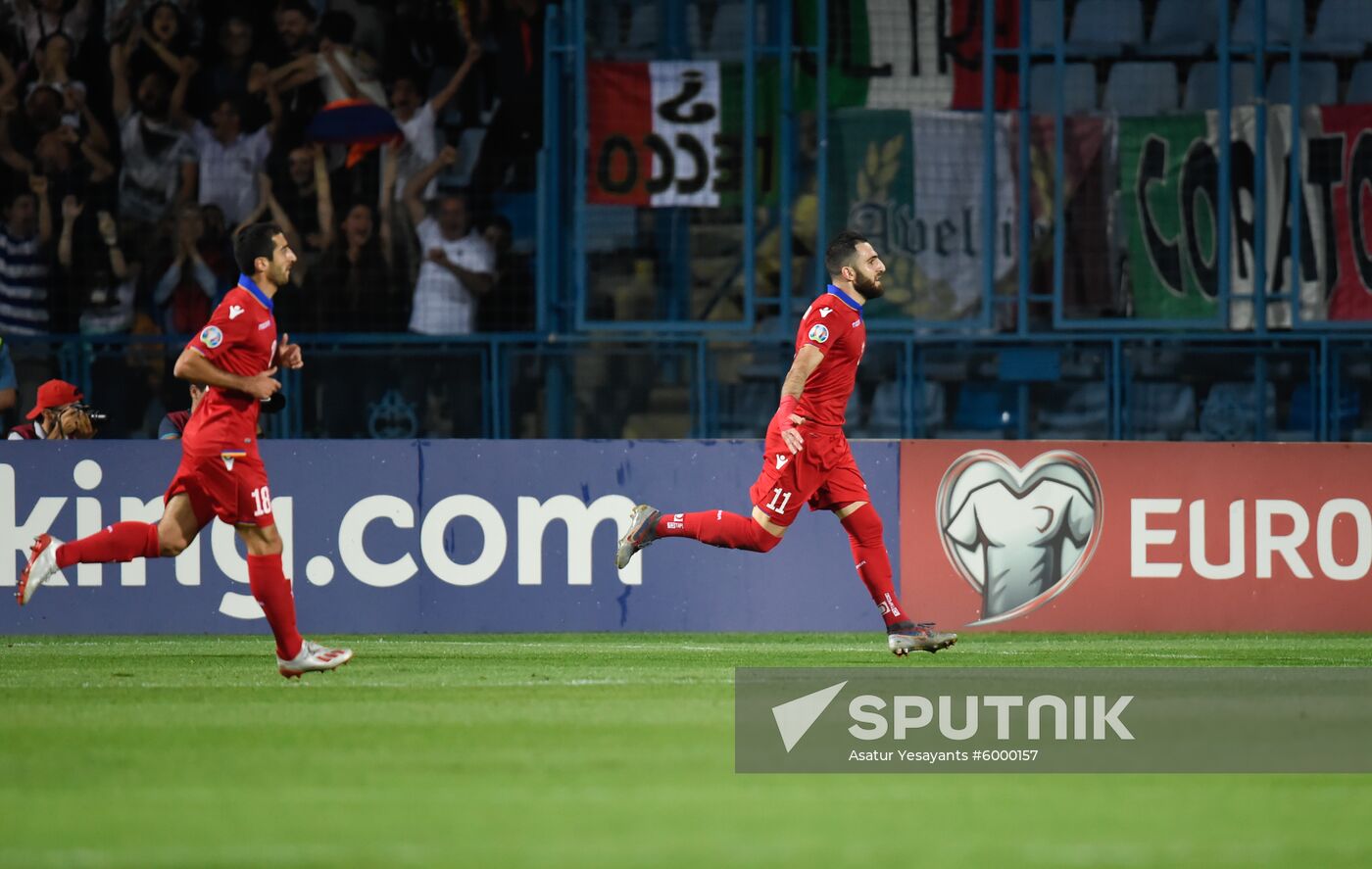 Armenia Soccer Euro 2020 Qualifier Armenia - Italy