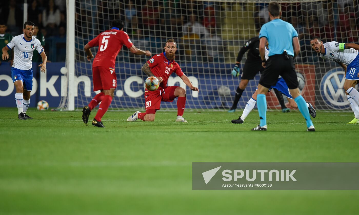 Armenia Soccer Euro 2020 Qualifier Armenia - Italy